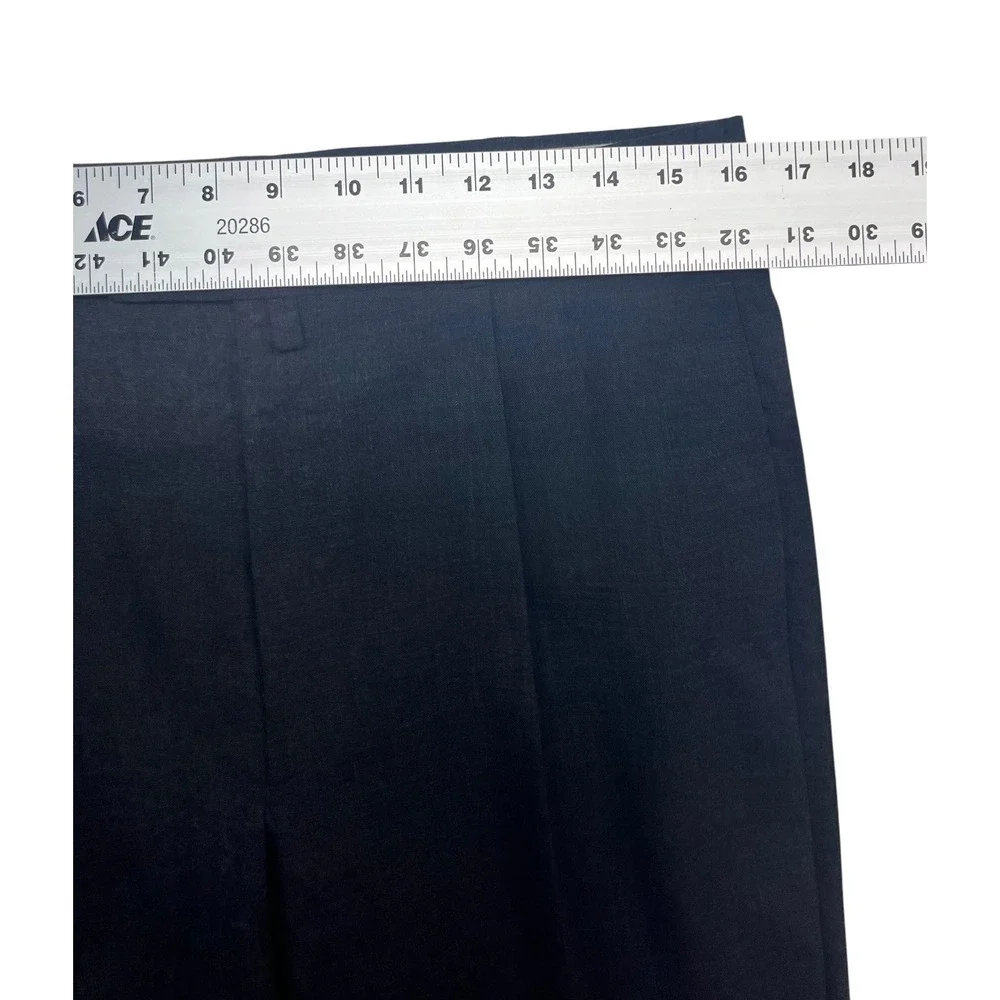 vtg 90s Tommy Hilfiger 32x30 Charcoal Dress Suit Pants Trousers Wool Pleated
